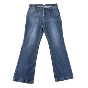 Nicole‎ Miller York SOHO High Rise Slim Ankle Jeans 14 Blue Stretch Denim